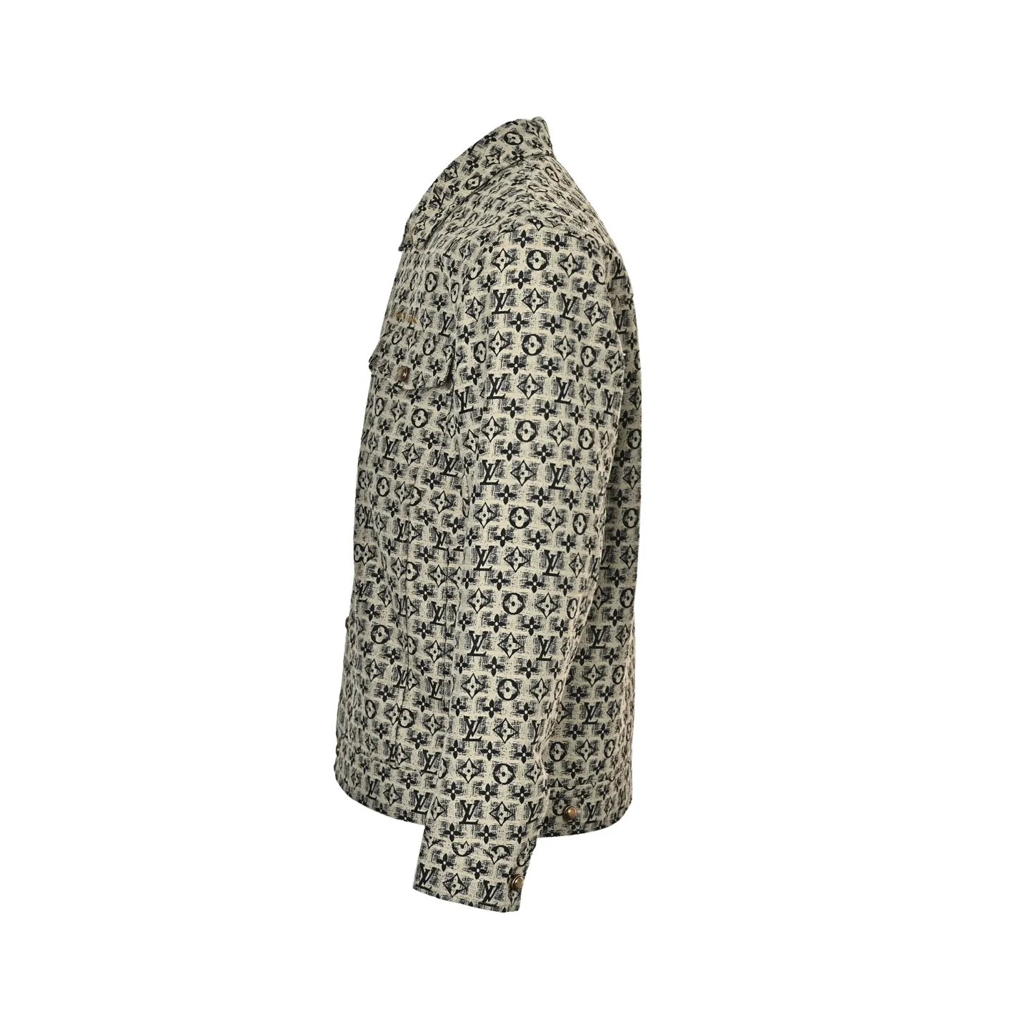 Louis Vuitton/Louis Vuitton all-over embroidered old flower lapel jacket